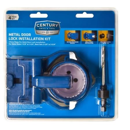 Century Drill & Tool Century Drill & Tool 5910 Door Lock Set Metal - 4 Piece 5910